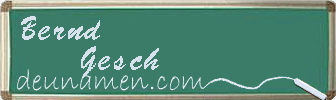 Bernd Gesch Visitenkarte